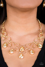 Load image into Gallery viewer, Show-Stopping Shimmer - Gold necklace Set - 2 pc