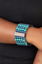 Load image into Gallery viewer, Barbados Bopper - Blue Necklace Set - 2 pc