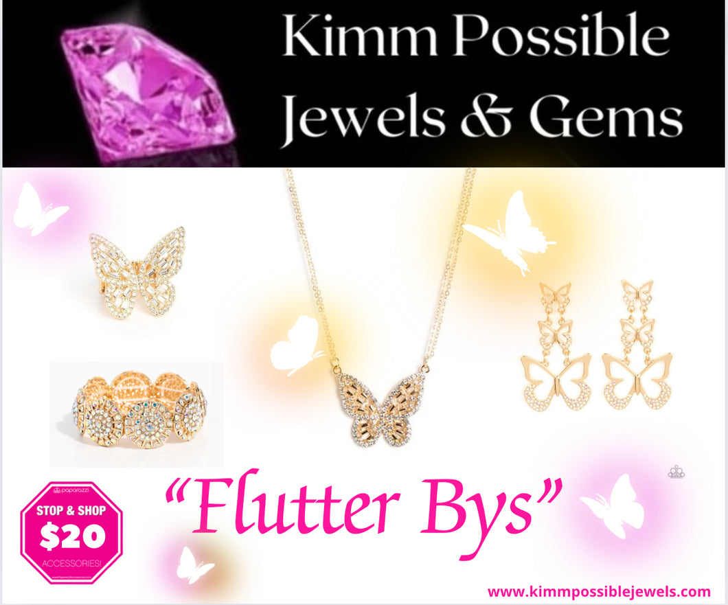 Flutter Bys Set - Gold