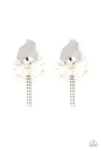Load image into Gallery viewer, Harmonically Holographic - White post earrings
