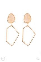 Load image into Gallery viewer, Retro Reverie - Gold Clip on Earrings
