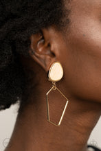 Load image into Gallery viewer, Retro Reverie - Gold Clip on Earrings
