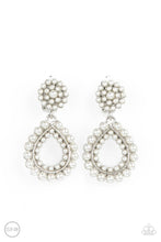Load image into Gallery viewer, Discerning Droplets - White Clip-on Earrings
