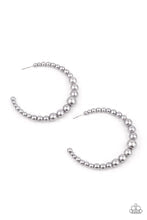 Load image into Gallery viewer, Glamour Graduate – Silver Hoop Earrings
