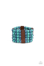Load image into Gallery viewer, Barbados Bopper - Blue Necklace Set - 2 pc
