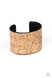 Load image into Gallery viewer, Up to Scratch - Brown Cork Cuff Bracelet
