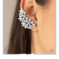 Load image into Gallery viewer, Garden Party Powerhouse - Blue - Earrings
